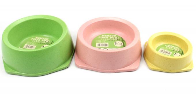 Mükemmel malzeme Bambu Üç Boyutlu Evcil hayvan salatası kase 0