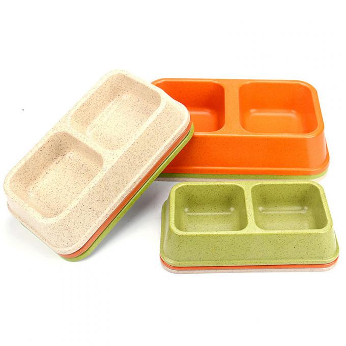 Çifte ve Renkli Bambu Sublimasyon Büyük veya Büyük Köpek Evcil Hayvanları Yiyecek ve Su Kasesi 0