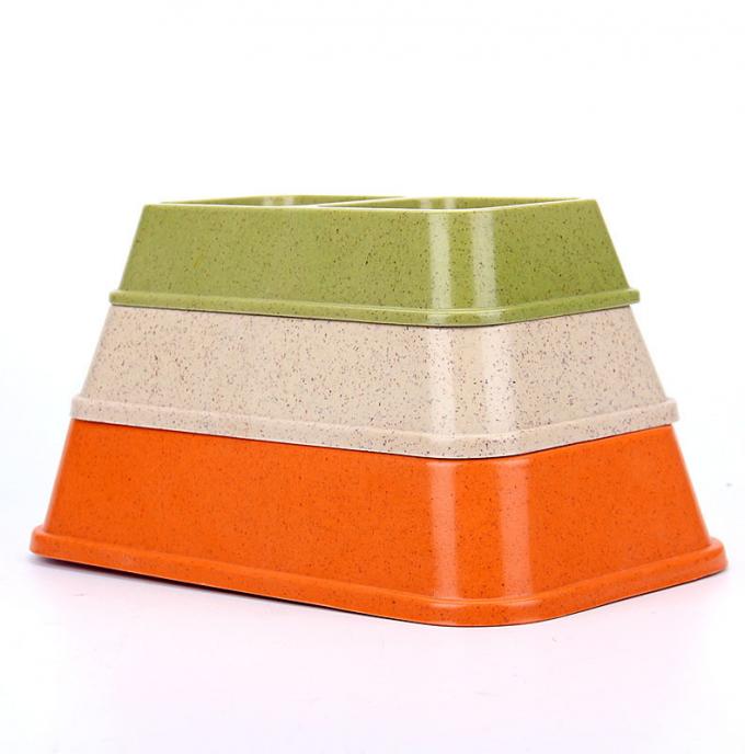 Çifte ve Renkli Bambu Sublimasyon Büyük veya Büyük Köpek Evcil Hayvanları Yiyecek ve Su Kasesi 1