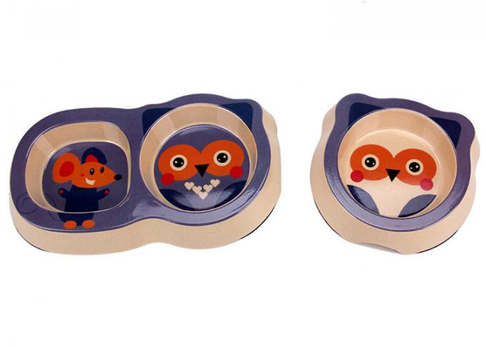 Tatlı ve Güzel Görünüm Bambu Evcil Evcil Kediler ve Köpekler Besleme Kâsesi 2