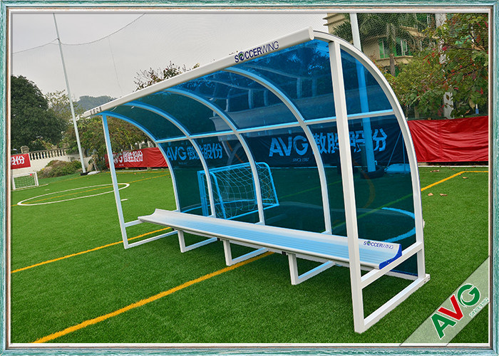 Futbol Subs Bench Futbol Sahası Ekipmanı Dışarıda 8 kişilik Takım Sığınağı