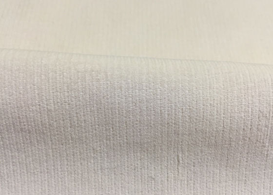 Beyaz / Beige Rahat Stretch Corduroy kumaş Yüksek End Giyim Kumaş
