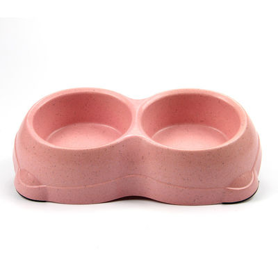 En iyi fiyata dayanıklı çifte bambu taşınabilir köpek ve kedi yemeği kase