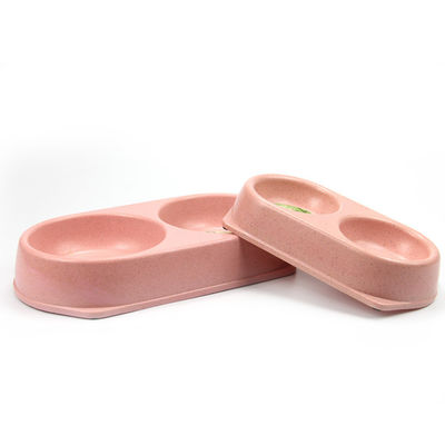 Profesyonel yapımı renkli çekici bambu evcil hayvan besleyici kase