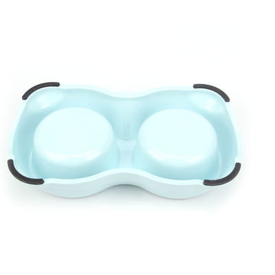 Anti-Skip Silicone Pet Bowl ile Çift Paslanmaz Çelik Bowl