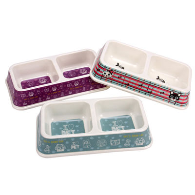 Toptan Fiyat Fabrika Özel Çift Kare Melamine Köpek ve Kediler için Evcil Yavru Kupası