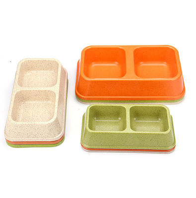 Çifte ve Renkli Bambu Sublimasyon Büyük veya Büyük Köpek Evcil Hayvanları Yiyecek ve Su Kasesi