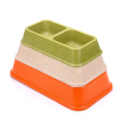 Çifte ve Renkli Bambu Sublimasyon Büyük veya Büyük Köpek Evcil Hayvanları Yiyecek ve Su Kasesi