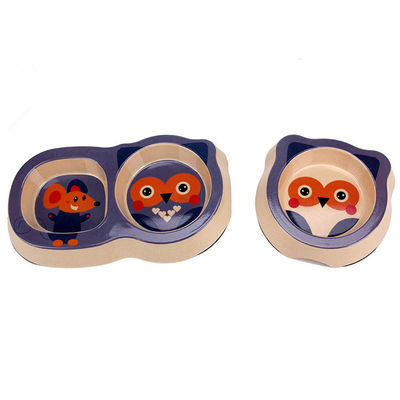 Tatlı ve Güzel Görünüm Bambu Evcil Evcil Kediler ve Köpekler Besleme Kâsesi