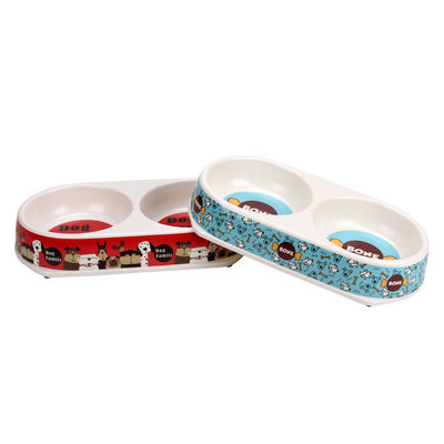 Çifte Melamin Antibakteriyel Köpek ve Kediler için Evcil hayvan beslenme kasesi